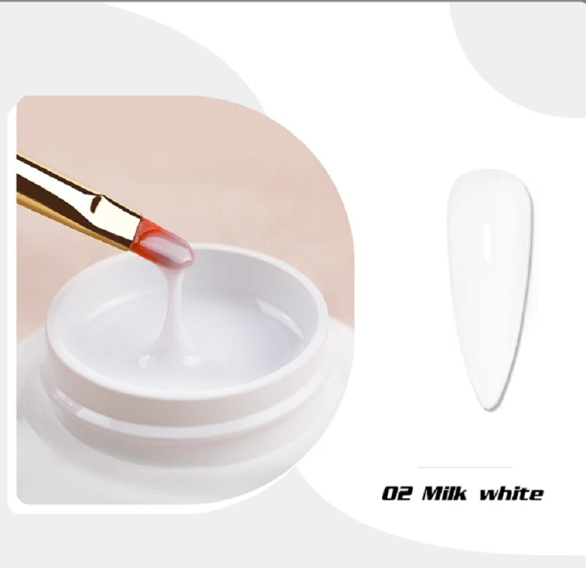 As Nail Tırnak Jeli 02 RAKI BEYAZI