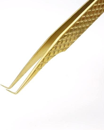 Gollee Pro ipek kirpik cımbızı, protez tırnak