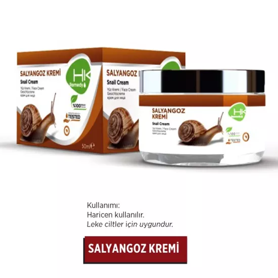 Doğal krem salyangoz özlü
